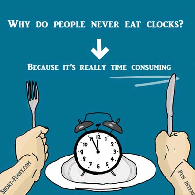 Clock Time Consuming Humor