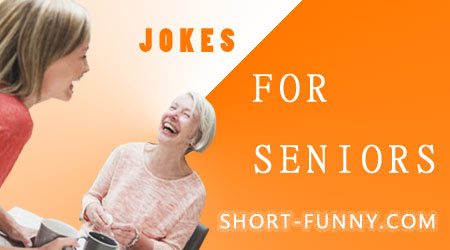 Senior laughing about a joke