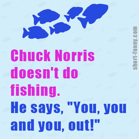 Chuck Norris fun fact fish
