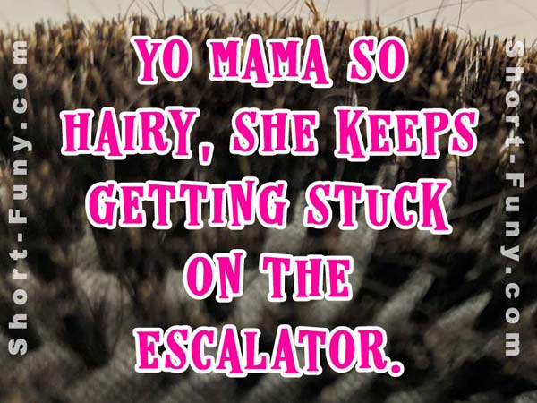hairy stuck escalator